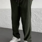 Pantaloni cu picior tubular cu nervuri