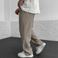 Pantaloni cu picior tubular cu nervuri