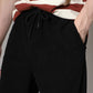Pantaloni cu picior tubular cu nervuri