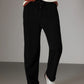 Pantaloni cu picior tubular cu nervuri