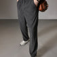 Pantaloni cu picior tubular cu nervuri