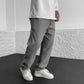 Pantaloni cu picior tubular cu nervuri