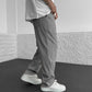 Pantaloni cu picior tubular cu nervuri